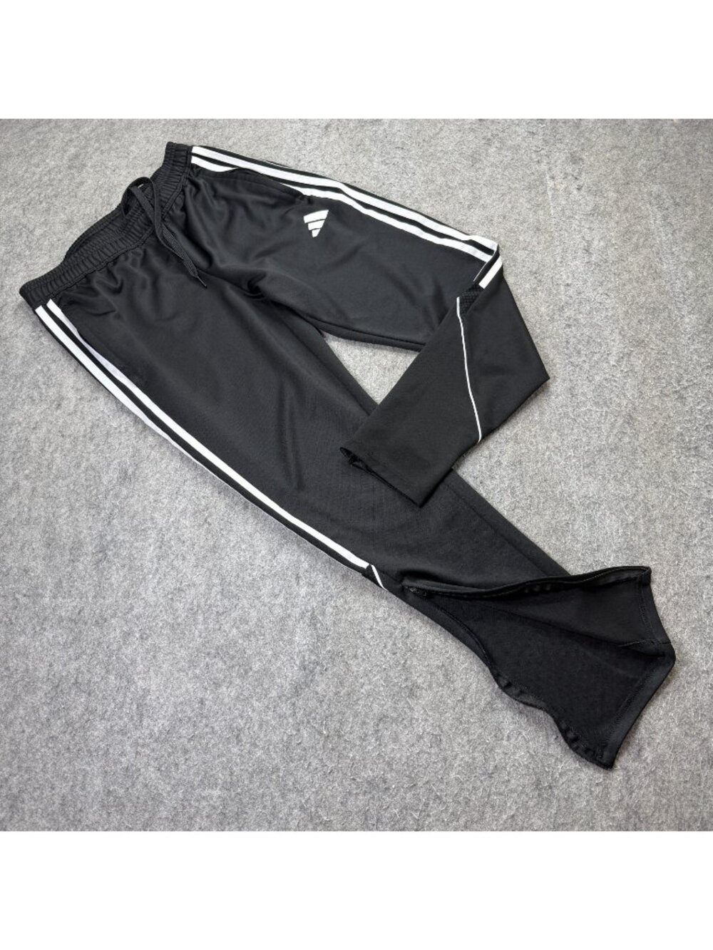 Adidas Tiro 23 League Soccer Pants Men M Black Ankle Zip 29" Warmup HS7232 b62